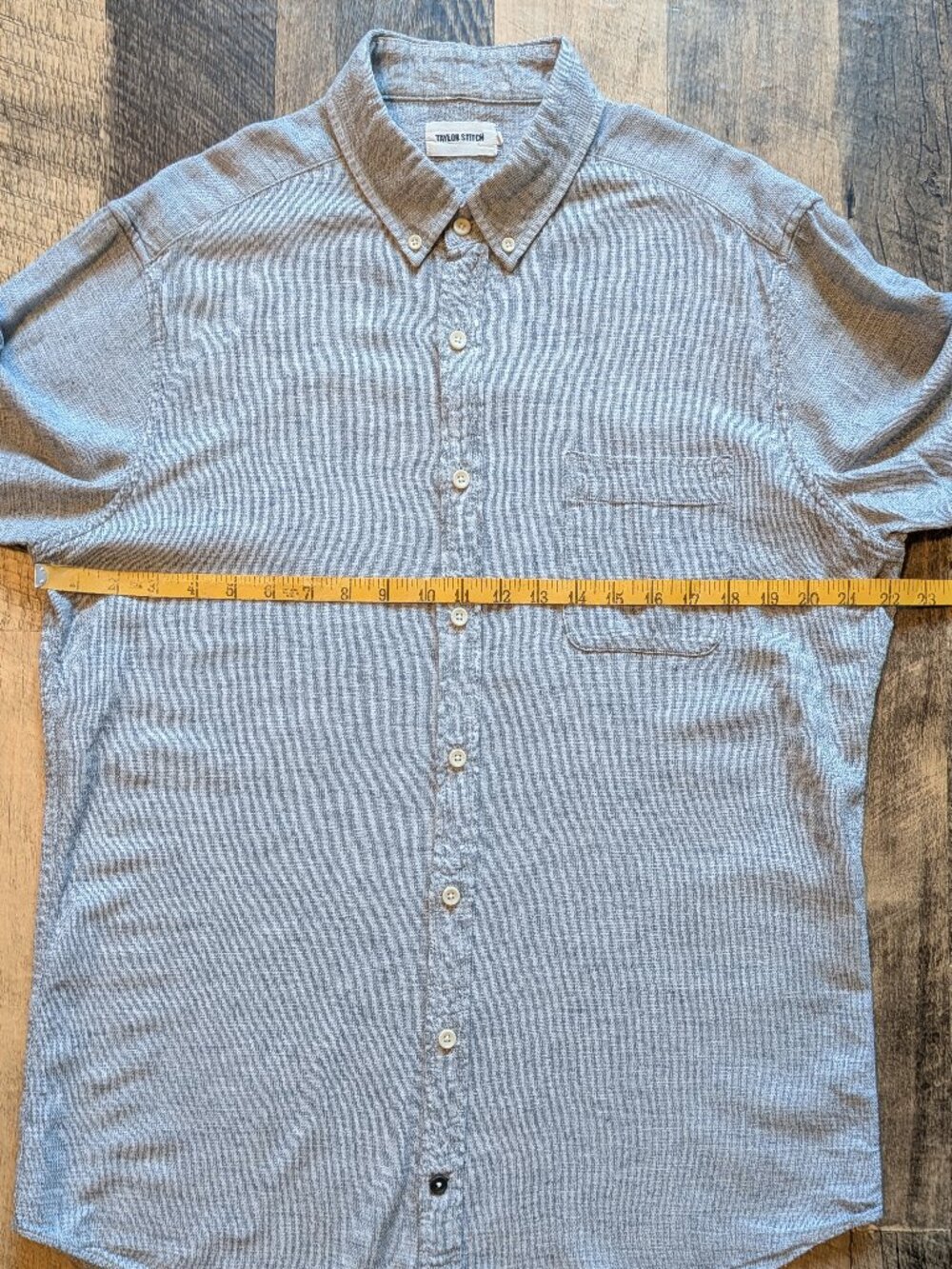 Taylor Stitch Short Sleeve Button-Down Shirt Cotton Hemp XL - Picture 5 of 6